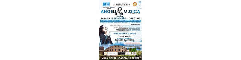 Angeli&Musica sabato 12 settembre nel parco di Villa Borri, dalle 21.00